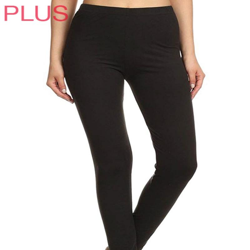 Solid Color Leggings 2XL - 5XL